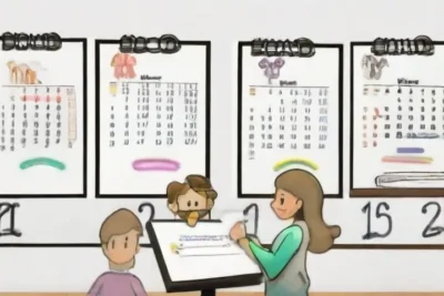 Producción de un calendario de metas para el año escolar